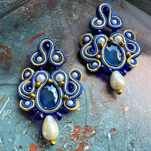 Solace in Sapphire Earrings