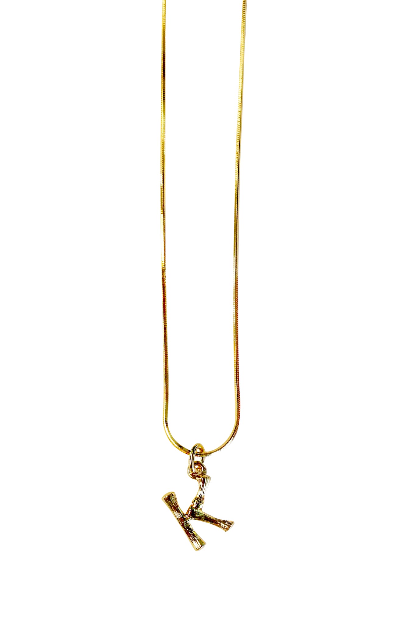 KIKI - 18K Gold Plated Initial K Necklace
